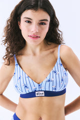 Stitch Soft Triangle Light Blue Bra - Stitch Collection