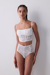 Stone Corset Off White Bustier