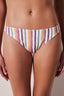 Kofi Slip Textured Multi Color Bikini Bottom