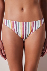 Kofi Slip Textured Multi Color Bikini Bottom