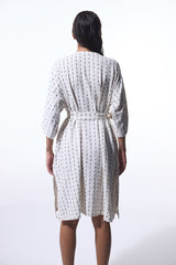 Colorful Sally Textured V-Neck Oversize Kimono