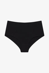 Black Cotton High Waist 3-Pack Slip Panties