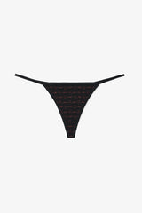 Hope Heart Patterned Low Waist 3-Pack String Panties