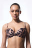 Clove Lol Up Leopard Print Push Up Underwire Bralet Bikini Top
