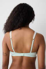 Soft Cotton Mint Green Bra