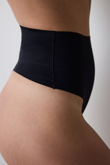 #Izbırakmaz Black Light High Waist Thong Corset