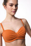 Orange Lotus Push Up Underwire Balconette Bikini Top