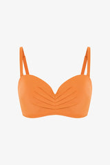 Orange Lotus Push Up Underwire Balconette Bikini Top