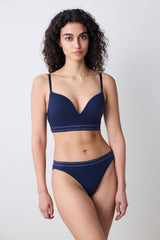 Seamless Navy Blue Bralet