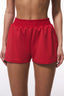 Red Melissa High Waist Swim Shorts