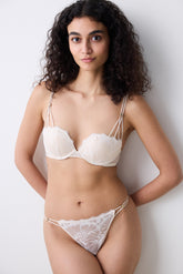 Daphne Push Up Balconet Cream Bra