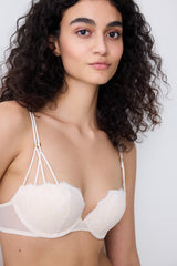 Daphne Push Up Balconet Cream Bra