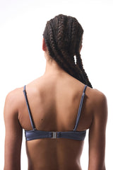 Seashell Gray Underwire Bikini Top - Gamze Erçel Collection