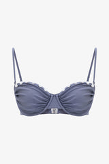 Seashell Gray Underwire Bikini Top - Gamze Erçel Collection