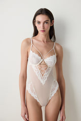 Full Lace Cream Bodysuit