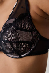 Lol Up Push Up Apex Black Bra - Penti Loves Paris Collection