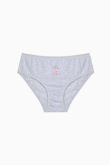 Girls Sweet Heart Multicolored 5-Pack Slip Panties