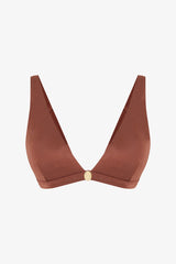 Orange Braga Deep V Bikini Top