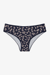 Darker Flower Floral Patterned Low Waist 5-Pack Slip Panties
