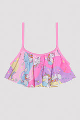 Girls Unicorn Bandeau Bikini Set
