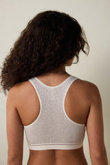 Beige Melange Melange Removable Cupless Non-wired Bra