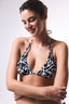 Tint Zebra Patterned Triangle Bikini Top
