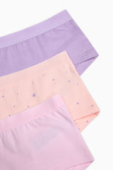 Girls Universe 3 Hipster Multicolored Panties