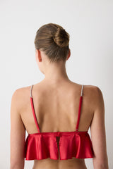 Satin Red Bralette