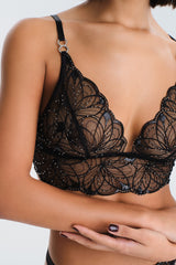 Leto Black Bustier - Privee Collection