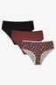 Leopard Patterned Crispy Leo 3-Pack High Waist Panties