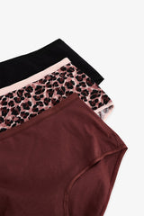 Leopard Patterned Crispy Leo 3-Pack High Waist Panties