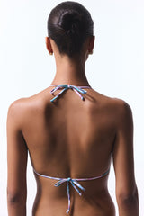 Colorful Lula Micro Triangle Bikini Top - Gamze Erçel Collection