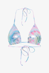 Colorful Lula Micro Triangle Bikini Top - Gamze Erçel Collection