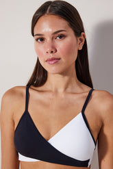 Yona Black and White Bikini Top