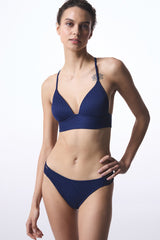 Navy Blue Denver Push Up Bikini Top