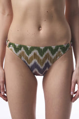 Celine Side Zigzag Buckle Slip Bikini Bottom