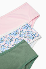 Sweet Bouquet 3-Piece Cover Multicolored Slip Panties