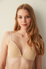 ملابس داخلية حمالة صدر سوداء مرنة بدون سلك