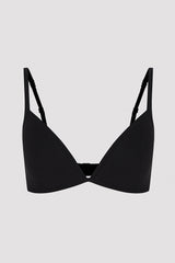 ملابس داخلية حمالة صدر سوداء مرنة بدون سلك