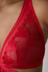 Heart Detailed Red Babydoll - Penti Loves Paris Collection