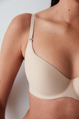 Sensation Beige Seamless Push Up Support Bra
