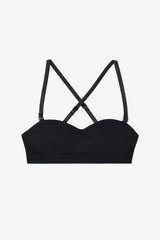 My First Bra Seamless Strapless Padded Black Bra