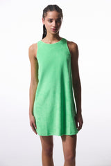 Green Towel Mini Dress