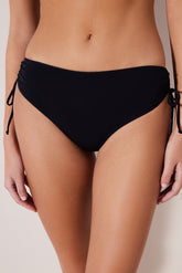High Ring Black Bikini Bottom