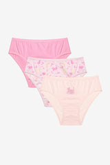 Girl Cute Meow 3-Pack Multicolored Slip Panties