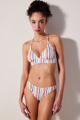 Kofi Bralette Textured Multi Color Bikini Top