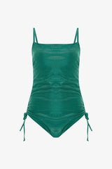 Green Lina Strapless Underwire Swimsuit