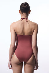 Light Brown Astrid Macrame Beaded Swimsuit