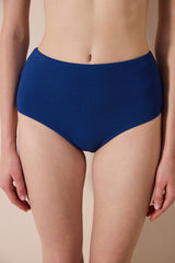 Romina High Textured Indigo Bikini Bottom