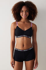 Removable Padded Black Bra